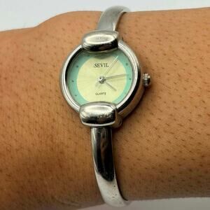 Green & Silver Sevil Watch
